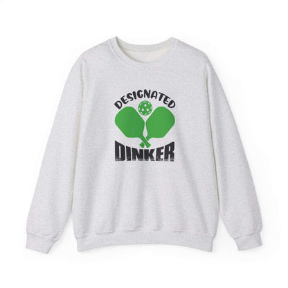 Men's Comfy Pickleball Sweatshirt - Designated Dinker Gray