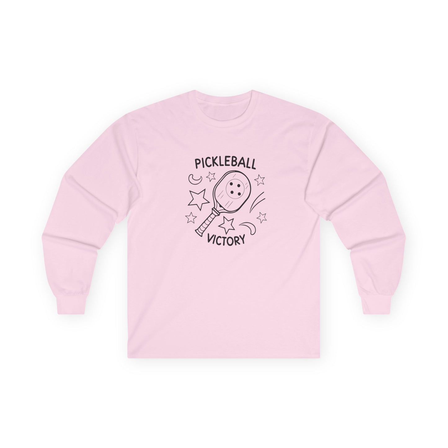 Women's Cute Pickleball Long Sleeves top - Pickleball Victory Pink