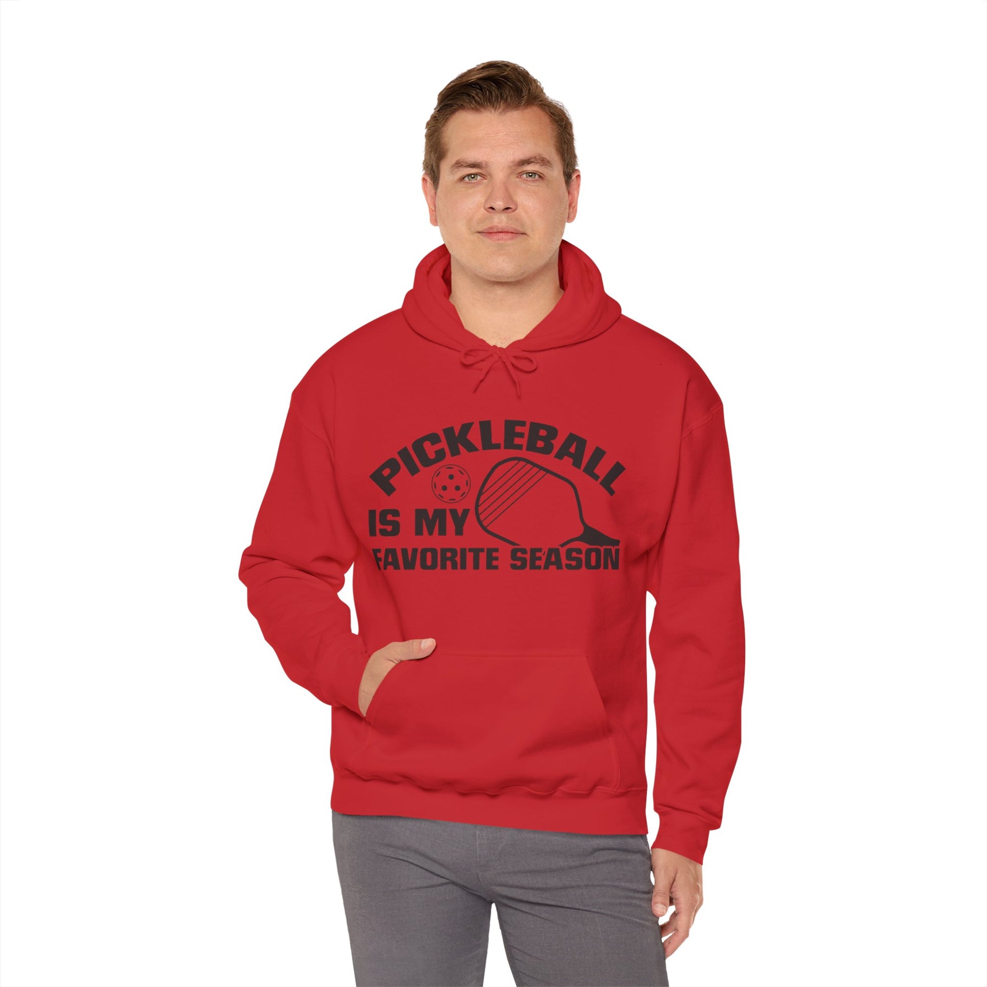 Men's Hilarious Pickleball Hoodie - Pickleball is My Favorite Season