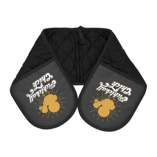 Pickleball Unique Oven Mitts - Pickleball Chick Black