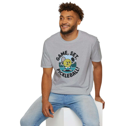 Men's Soft Pickleball T-shirt - Game, Set, Pickleball