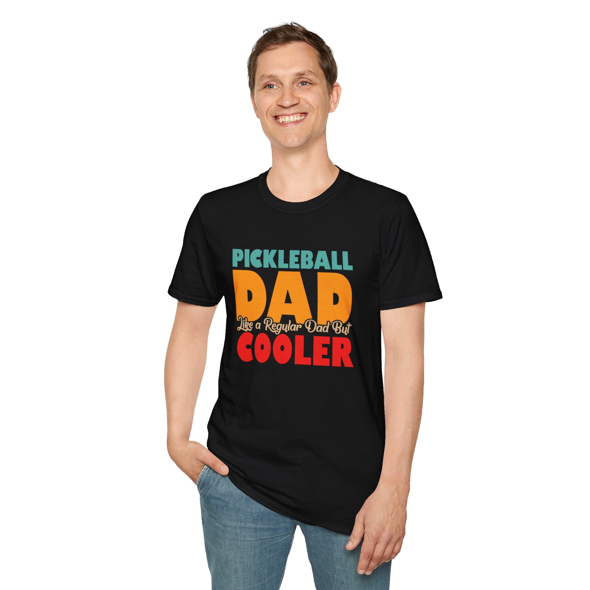 Men's Pickleball T-shirt - Pickleball Dad Like Regular Dad but Cooler