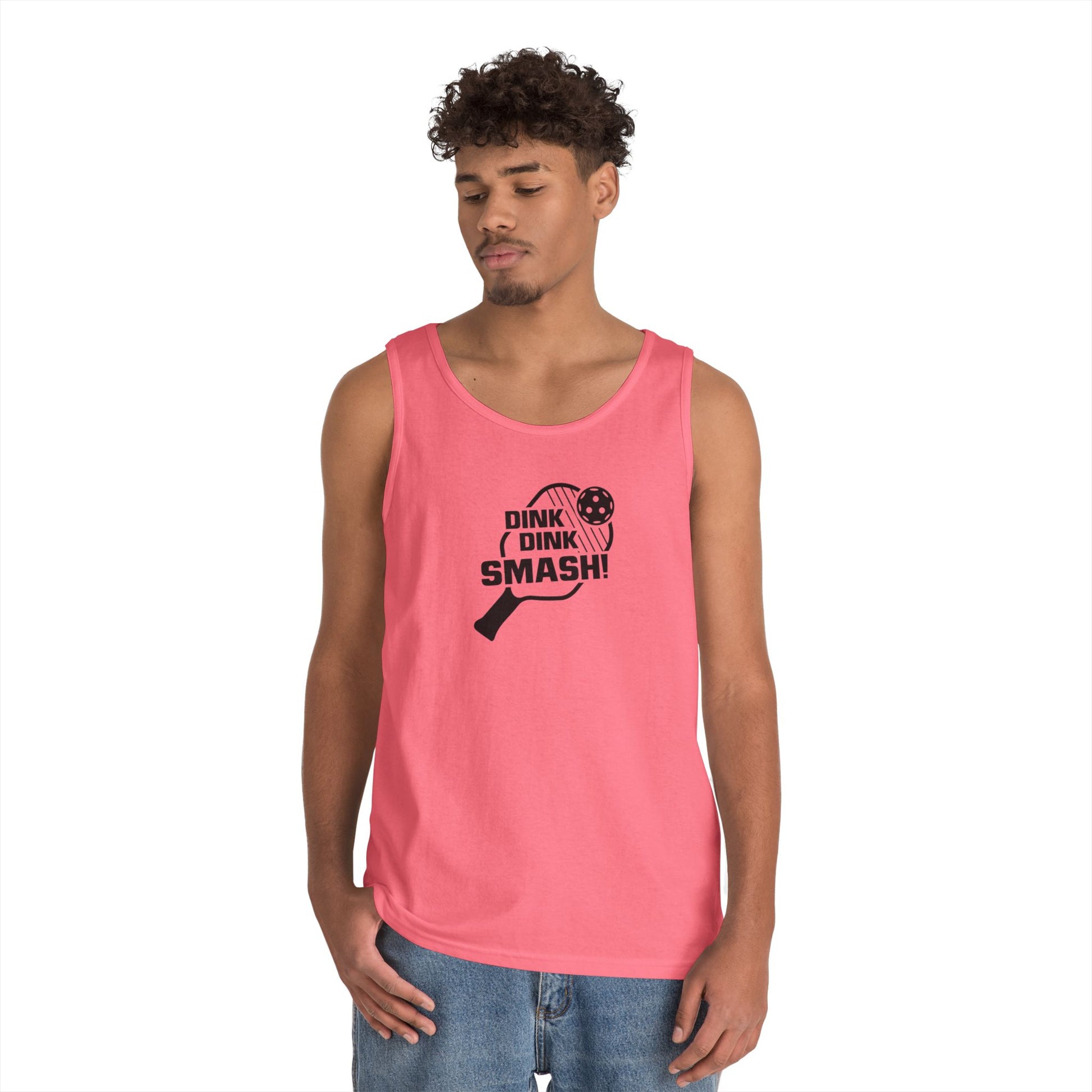 Men's Playful Pickleball Tank Top - Dink Dink Smash