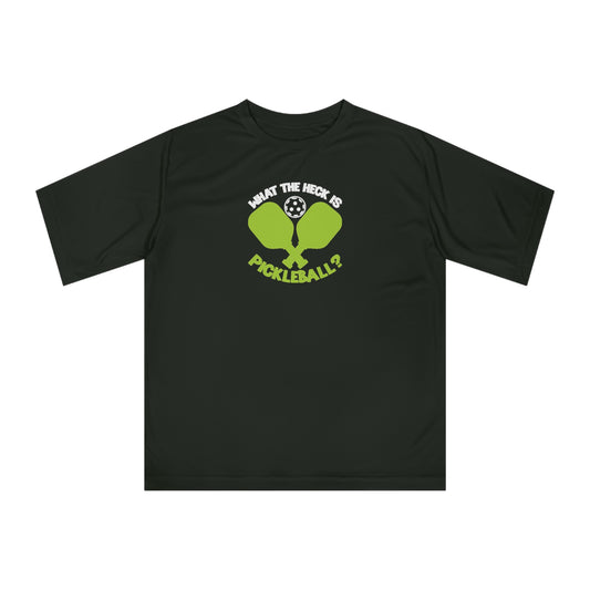 Men's Funny Pickleball T-shirt - What the Heck Is Pickleball? Black