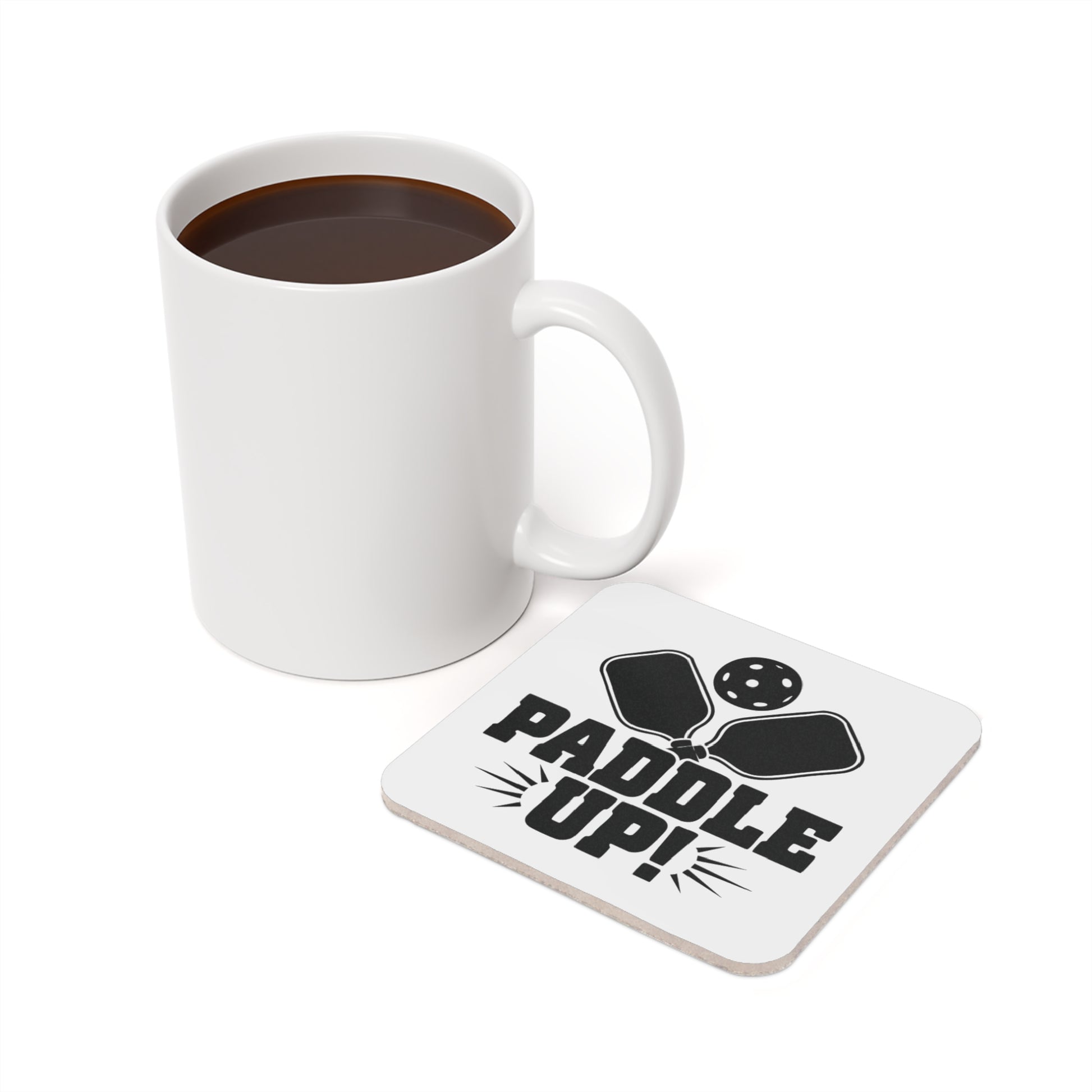 Pickleball Stylish Cork Coaster - Paddle Up