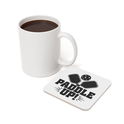 Pickleball Stylish Cork Coaster - Paddle Up
