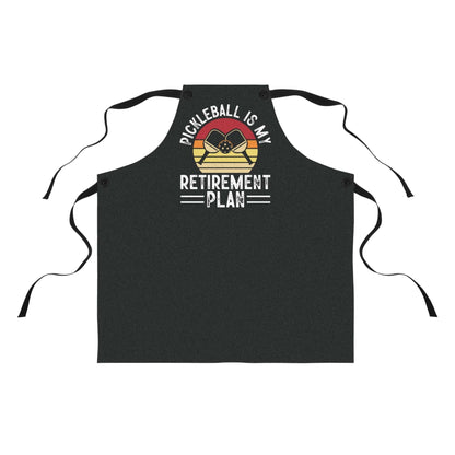 Pickleball Playful Apron - Pickleball Is My Retirement Plan Black