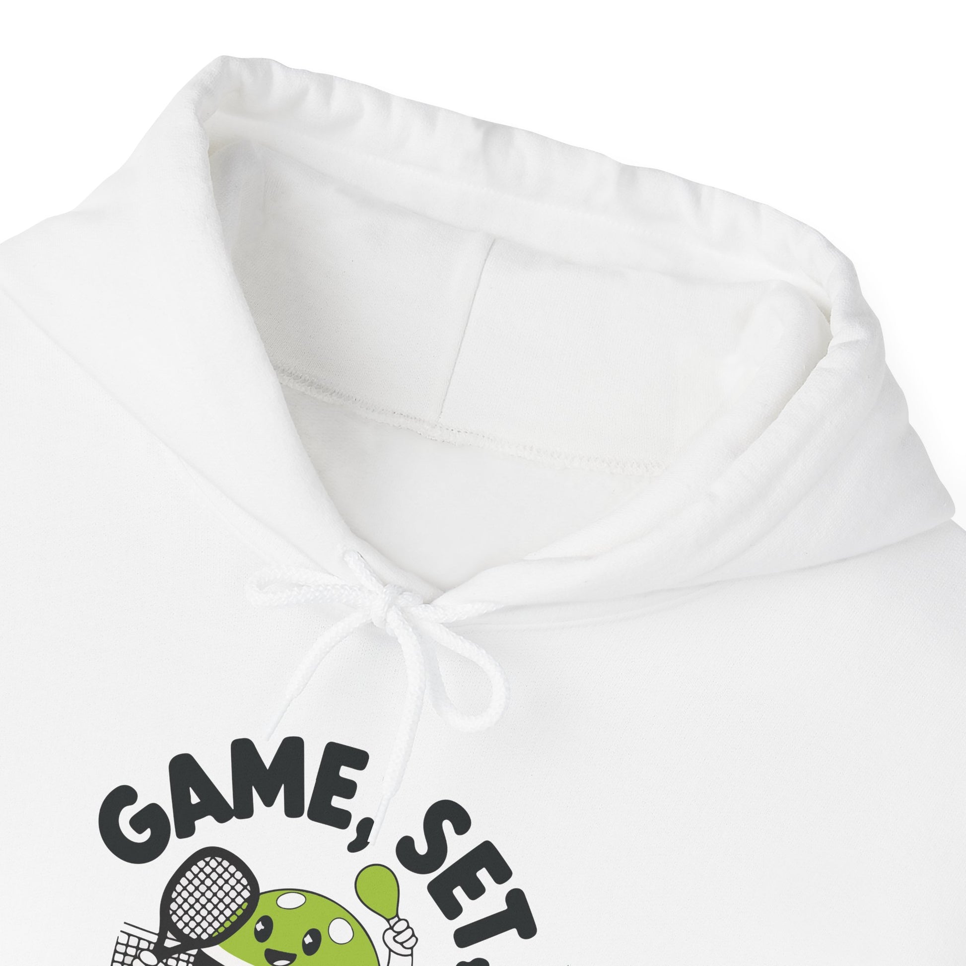 Men's Cute Pickleball Hoodie - Game, Set, Pickleball