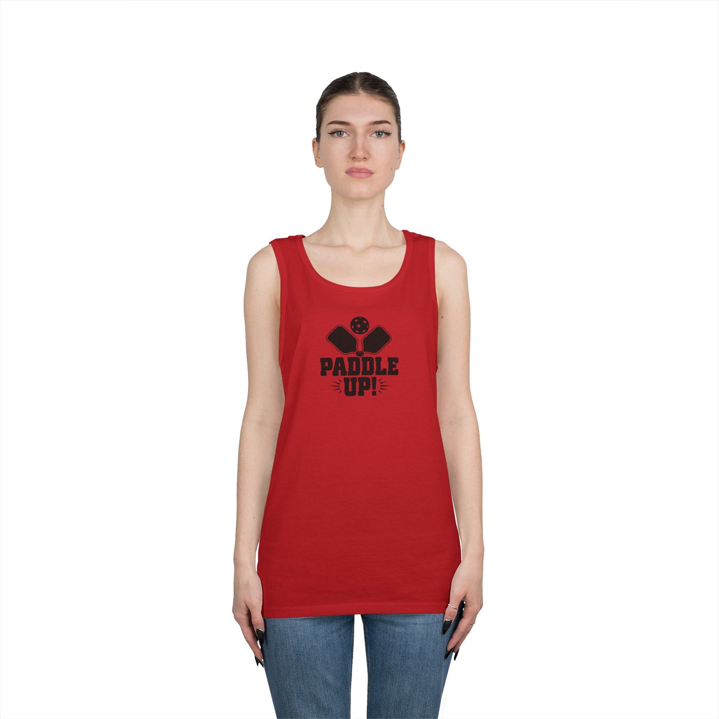 Women's Durable Pickleball Tank Top - Paddle Up