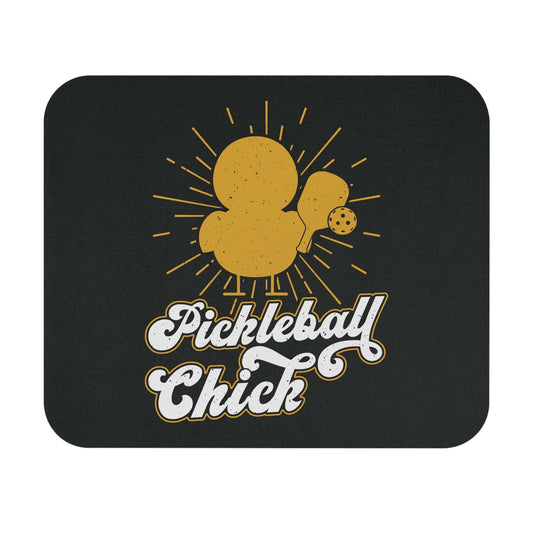 Pickleball Funny Mouse pad - Pickleball Chick Black