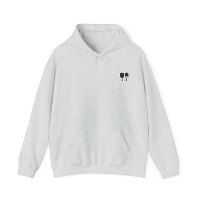 Men's Soft Pickleball Hoodie - This Is My Happy Hour Pickleball Grey