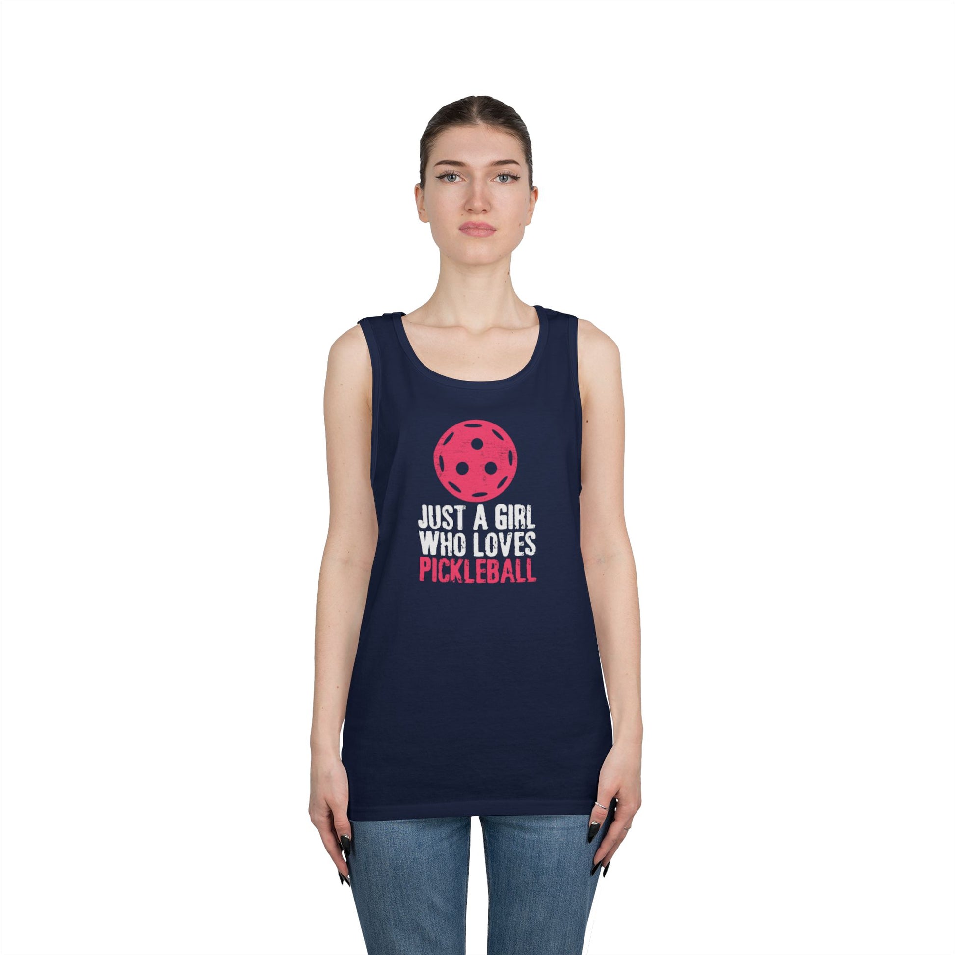 Women's Cute Pickleball Tank Top - Just A Girl Who Loves Pickleball