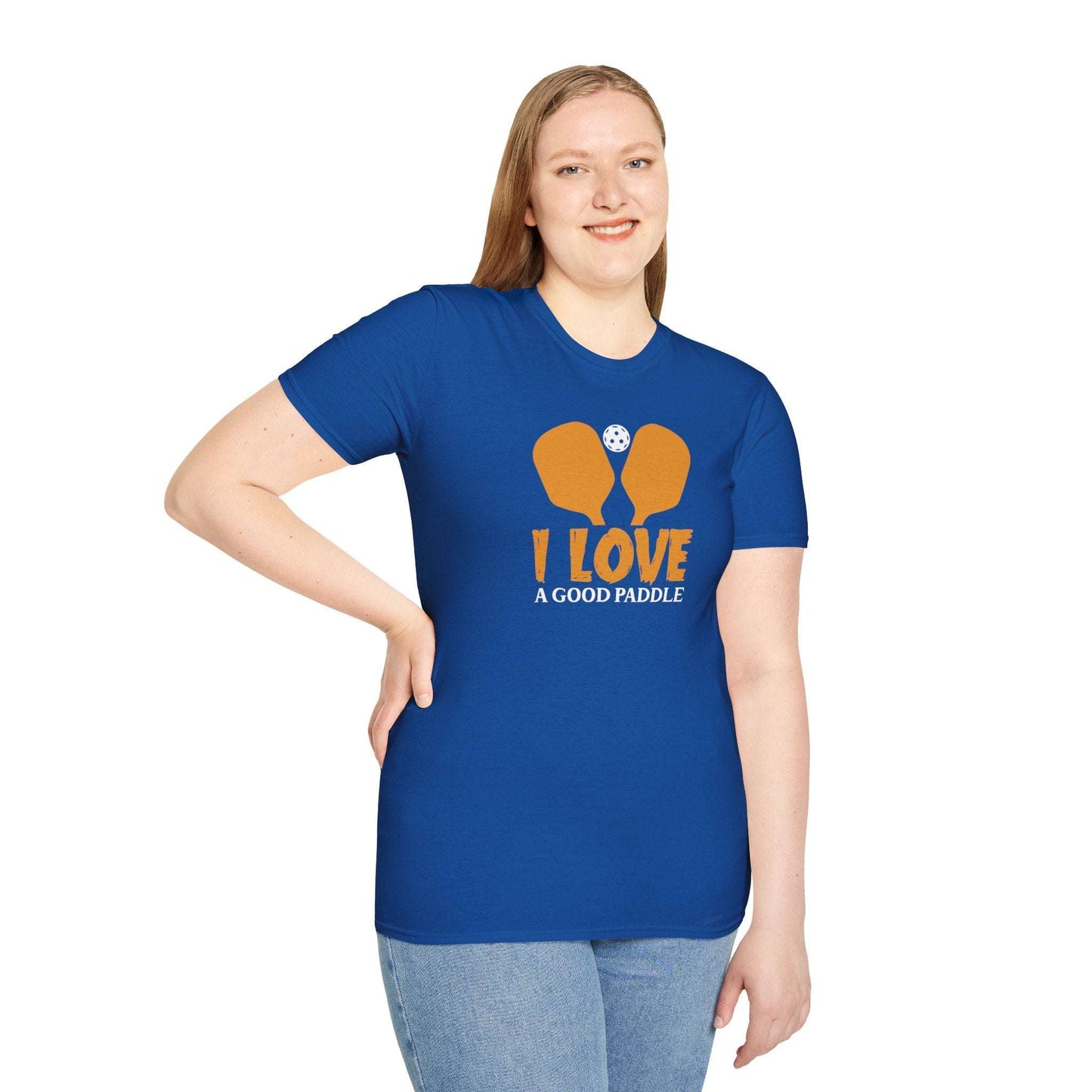 Women's Funny Pickleball T-shirt - I Love a Good Paddle