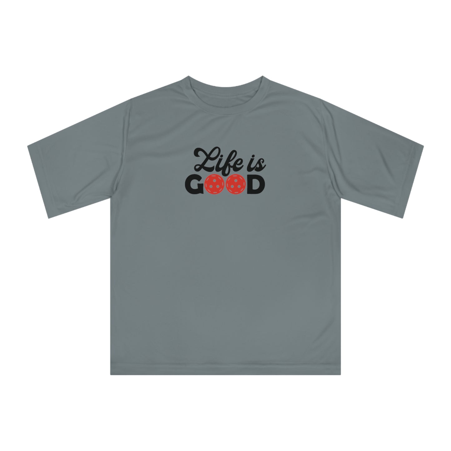 Women's Cute Pickleball T-shirt - Life is Good Gray
