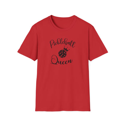 Women's Trendy Pickleball T-shirt - Pickleball Queen Red