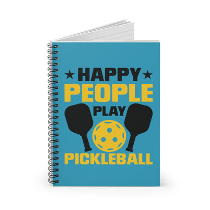 Pickleball Colorful Notebook - Happy People Play Pickleball