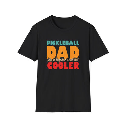 Men's Pickleball T-shirt - Pickleball Dad Like Regular Dad but Cooler Black