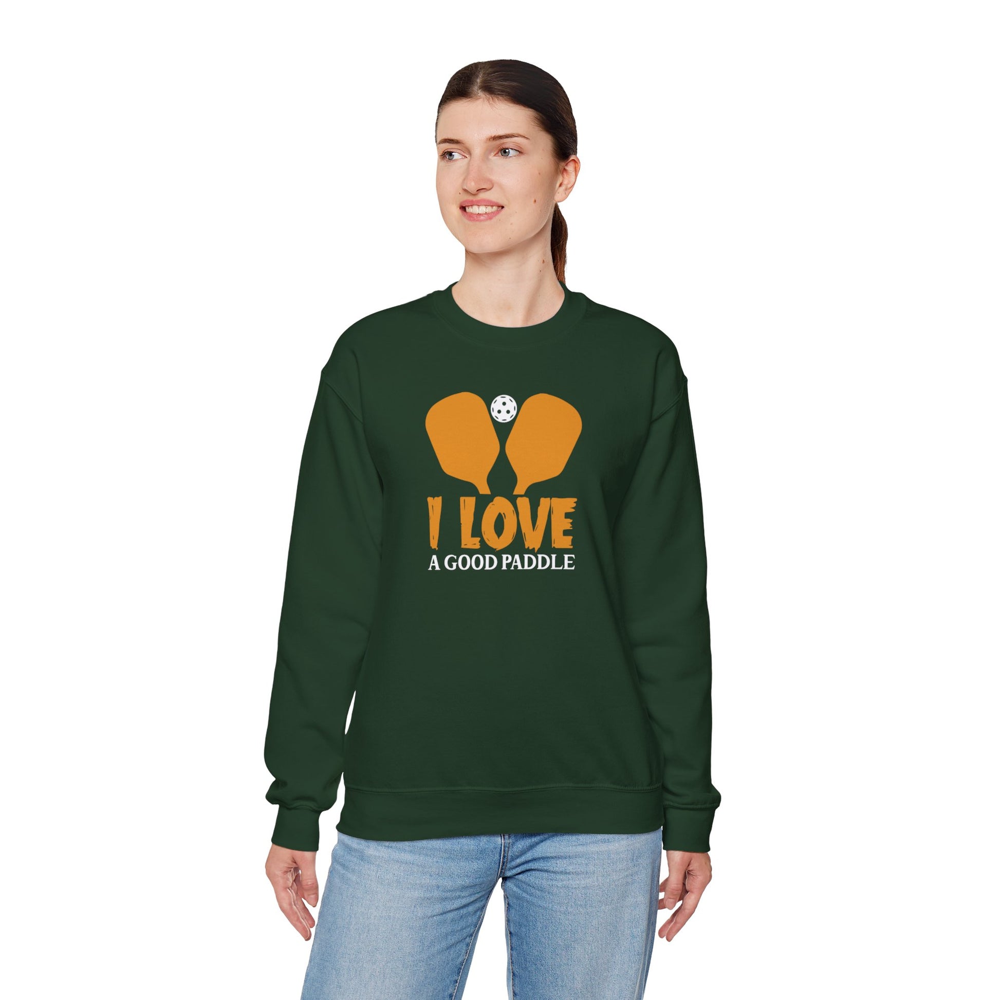 Women's Soft Pickleball Sweatshirt - I Love a Good Paddle