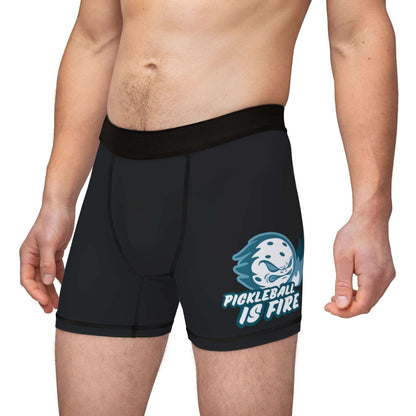 Men's Funny Pickleball Boxer - Pickleball Is Fire