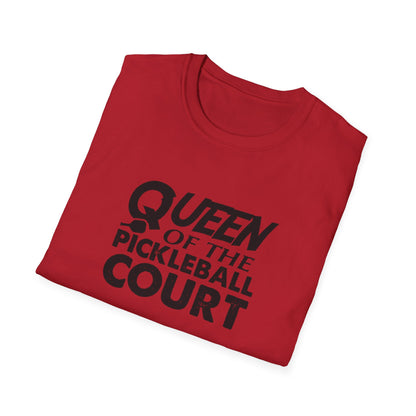 Women's Charming Pickleball T-shirt - Queen of the Pickleball Court