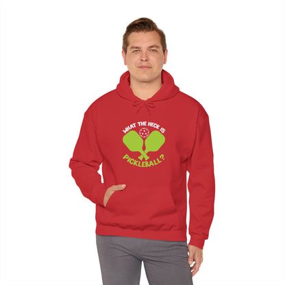 Men's Funny Pickleball Hoodie - What the Heck Is Pickleball?