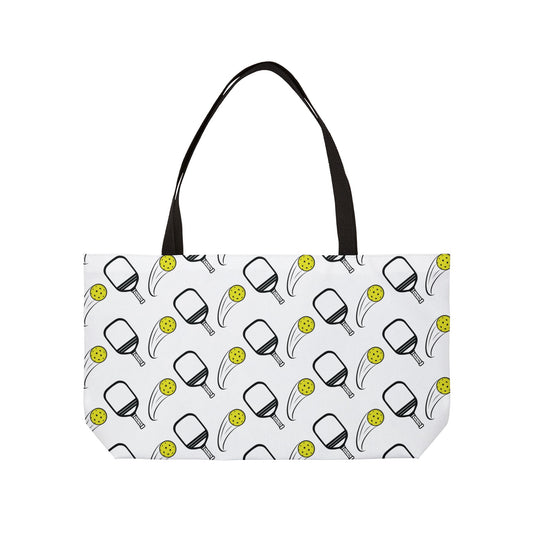 Pickleball Unique Weekender bag - Paddle and Ball White