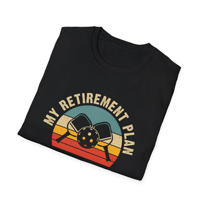 Men's Bold Pickleball T-shirt - My Retirement Plan Retro