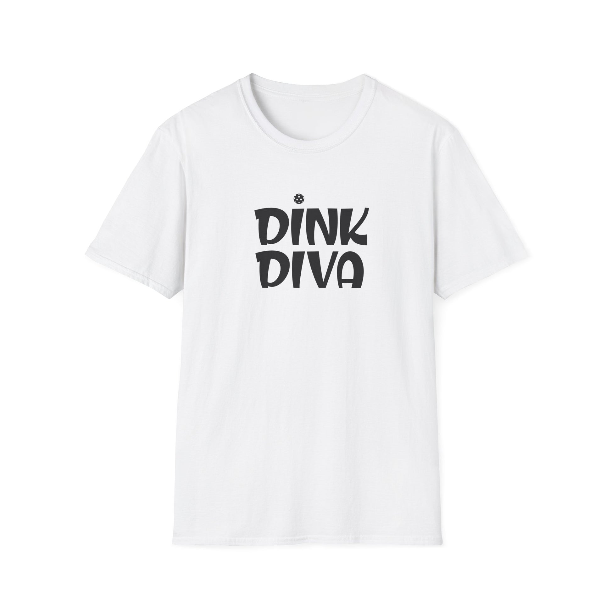 Women's Funny Pickleball T-shirt - Dink Diva White