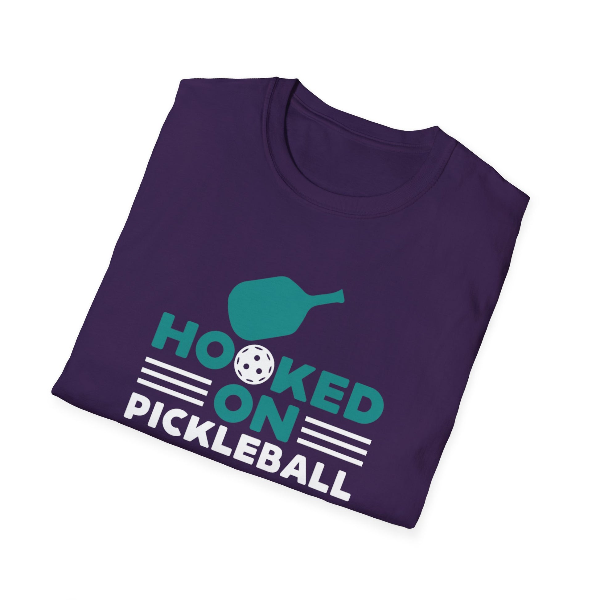 Women's Comfy Pickleball T-shirt - Hooked on Pickleball