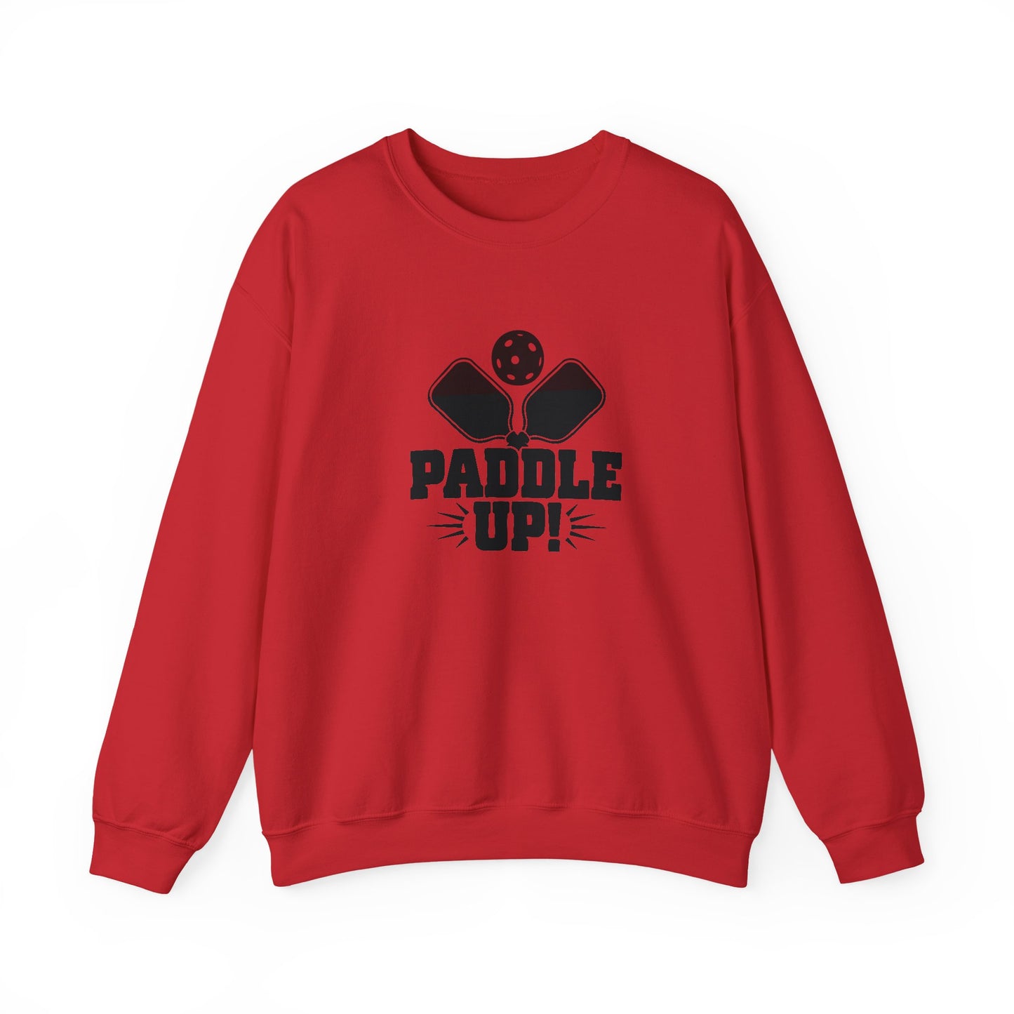 Men's Durable Pickleball Sweatshirt - Paddle Up Red