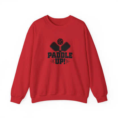 Men's Durable Pickleball Sweatshirt - Paddle Up Red