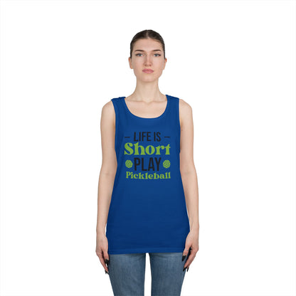 Women's Funny Pickleball Tank Top - Life Is Short Play Pickleball