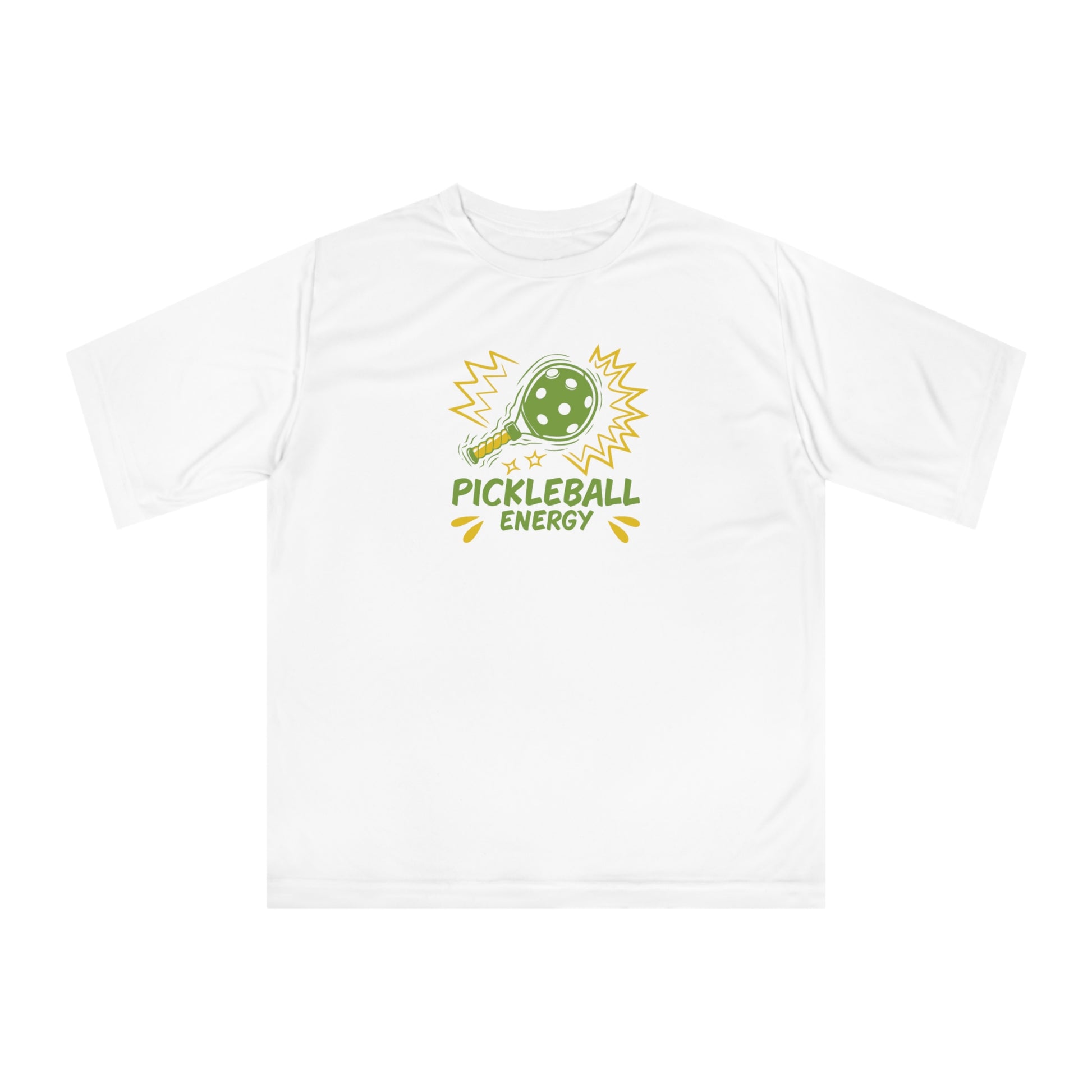 Women's Energetic Pickleball T-shirt - Pickleball Energy White