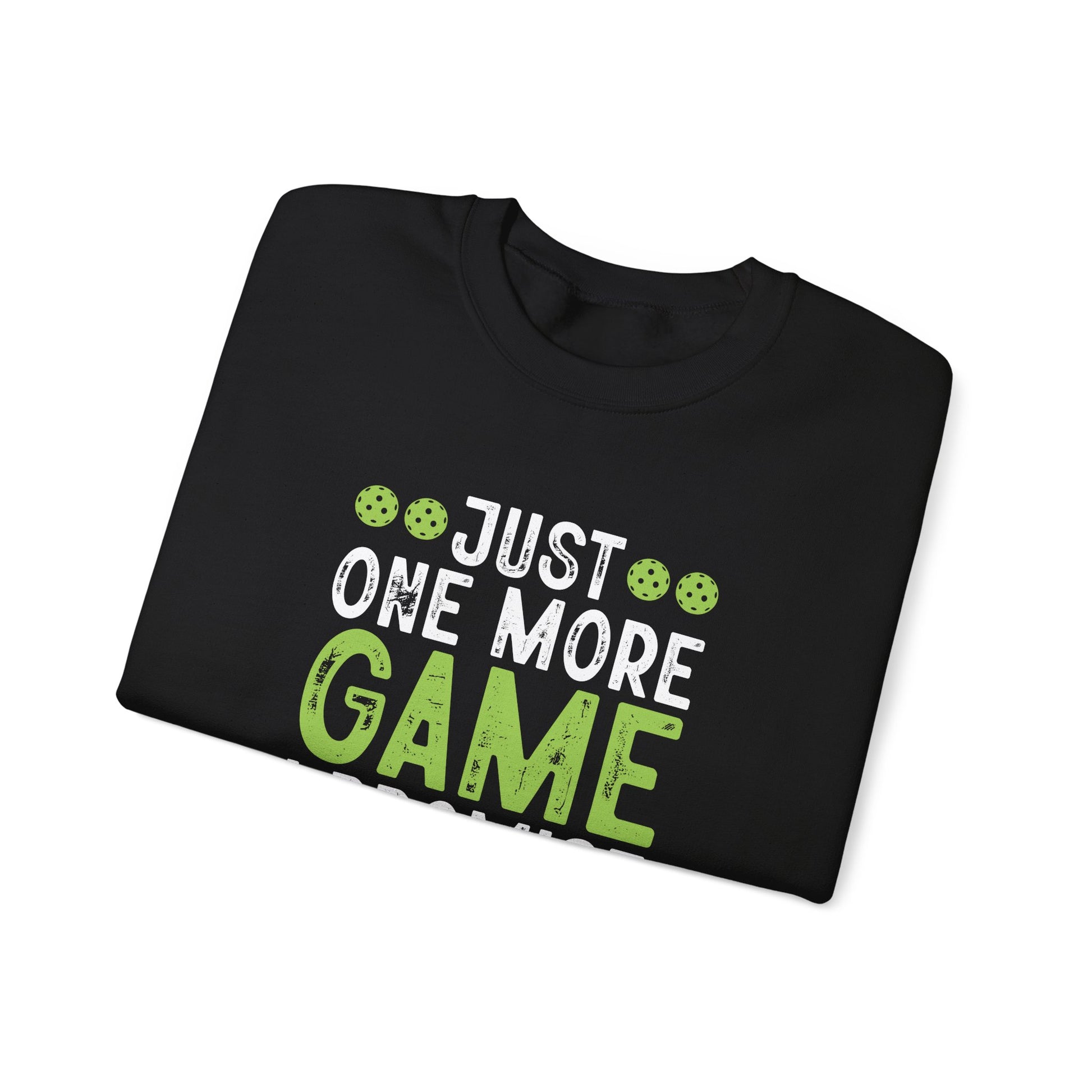 Men's Durable Pickleball Sweatshirt - Just One More Game I Promise