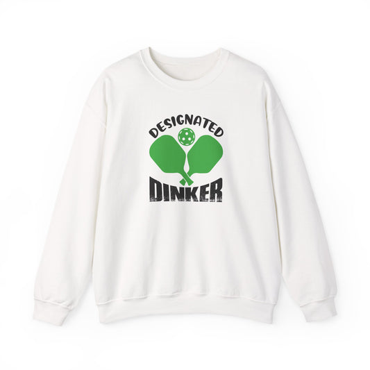 Women's Durable Pickleball Sweatshirt - Designated Dinker White