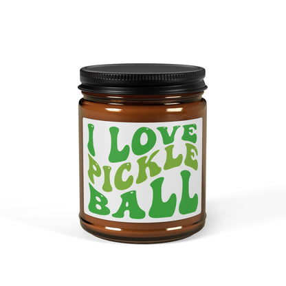 Pickleball Delightful Candle - I Love Pickleball Amber