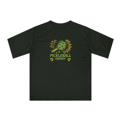 Men's Durable Pickleball T-shirt - Pickleball Energy Black