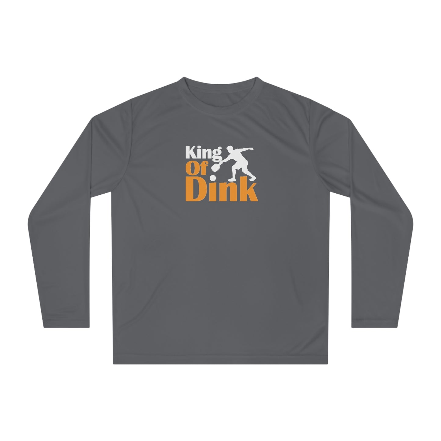 Men's Lightweight Pickleball Long Sleeves top - King of Dink Gray