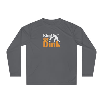 Men's Lightweight Pickleball Long Sleeves top - King of Dink Gray