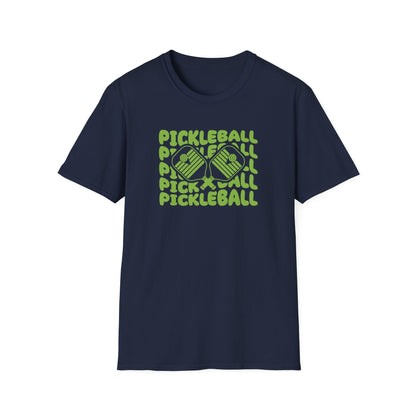 Women's Fun Pickleball T-shirt - Pickleball Echo Navy