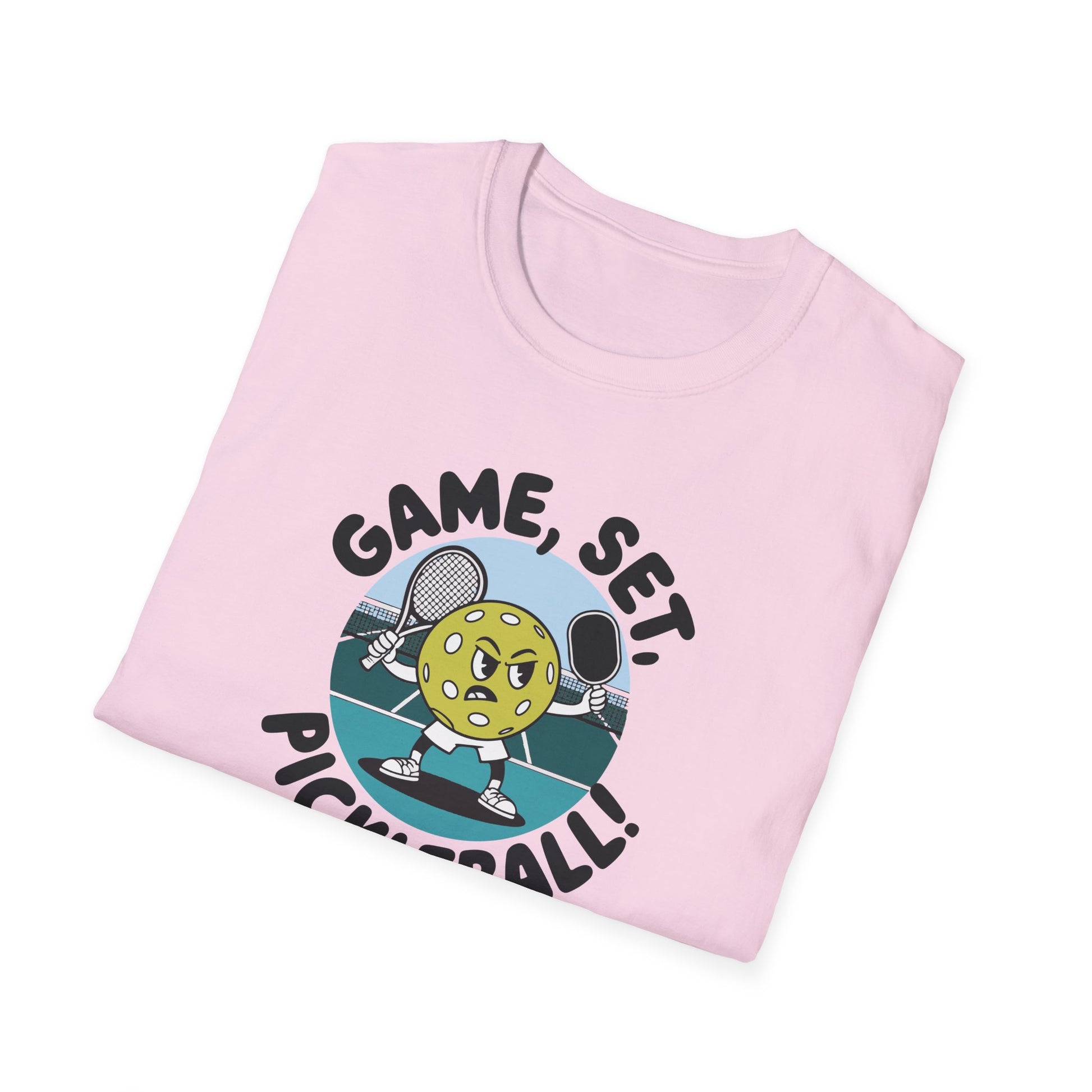 Women's Cute Pickleball T-shirt - Game, Set, Pickleball