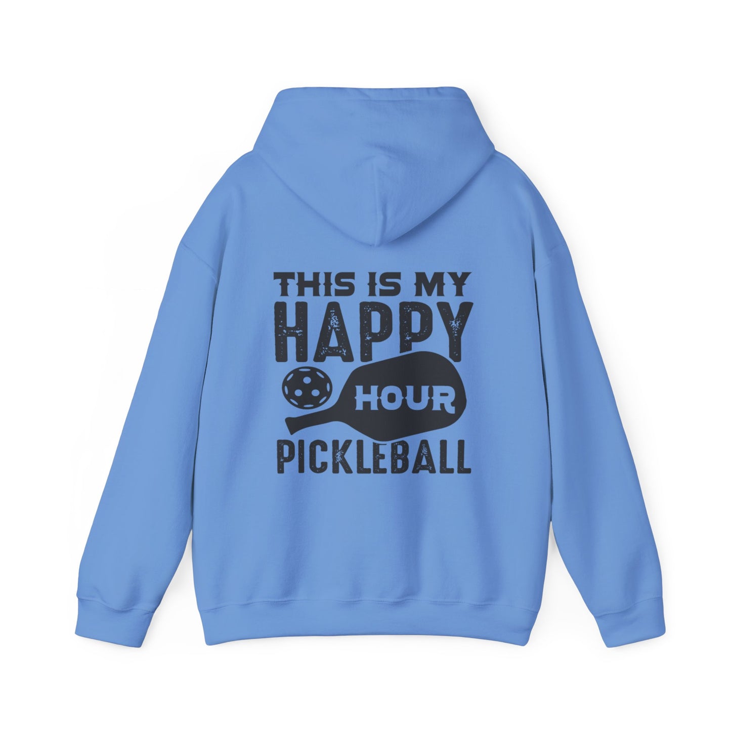Men's Soft Pickleball Hoodie - This Is My Happy Hour Pickleball