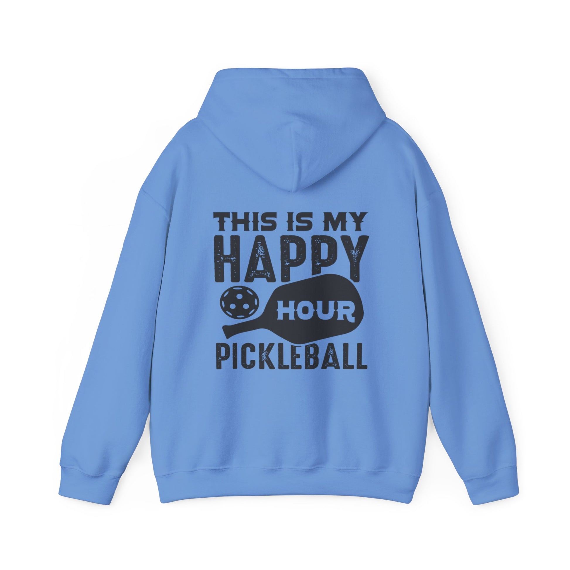 Men's Soft Pickleball Hoodie - This Is My Happy Hour Pickleball
