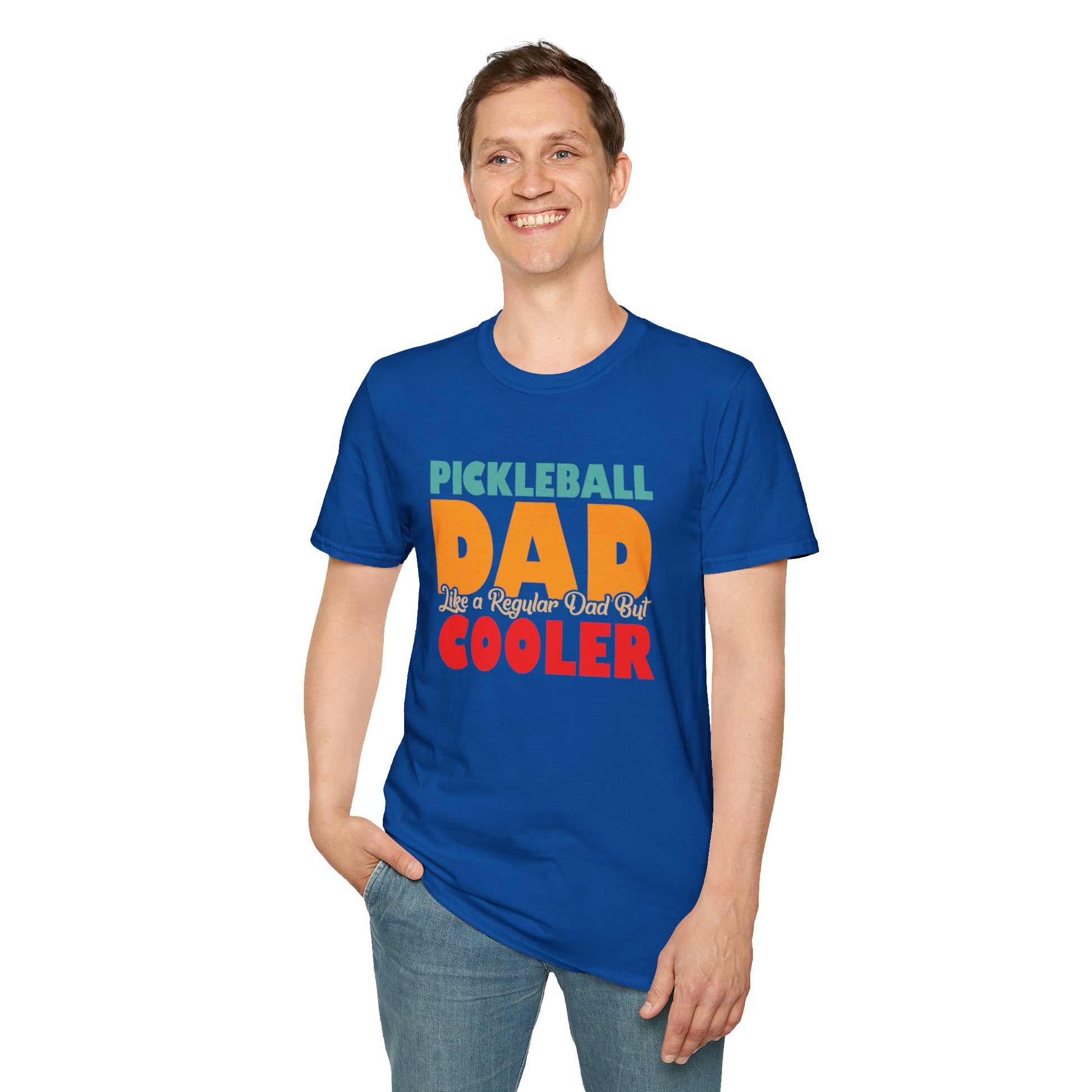 Men's Pickleball T-shirt - Pickleball Dad Like Regular Dad but Cooler