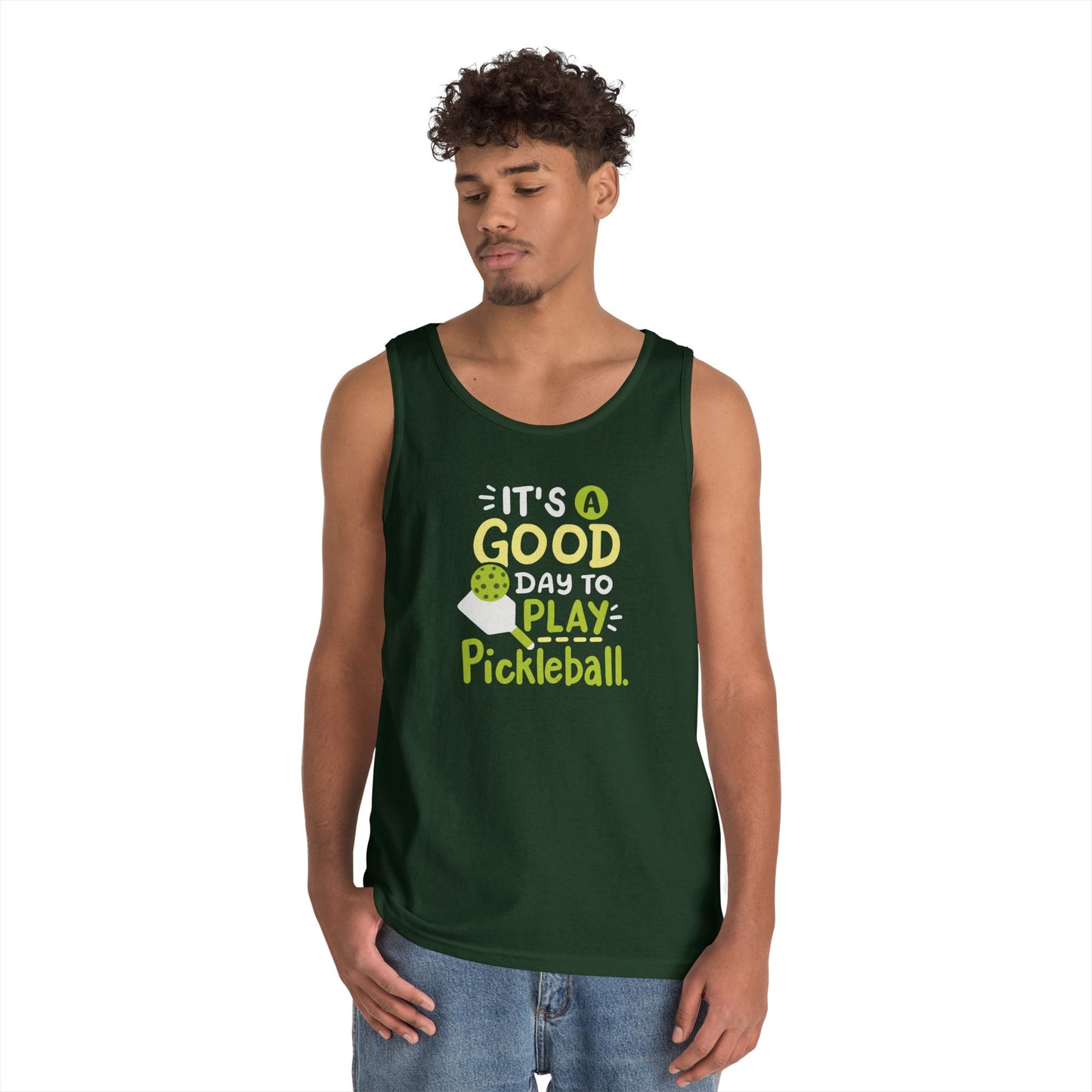 Men's Pickleball Tank Top - It's a Good Day to Play Pickleball