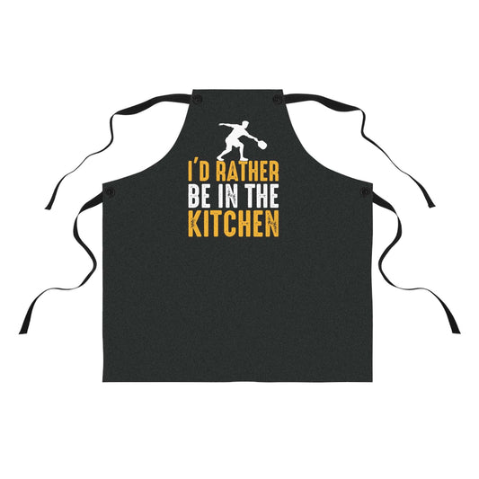 Funny Pickleball Apron - I'd rather be in the Kitchen One Size