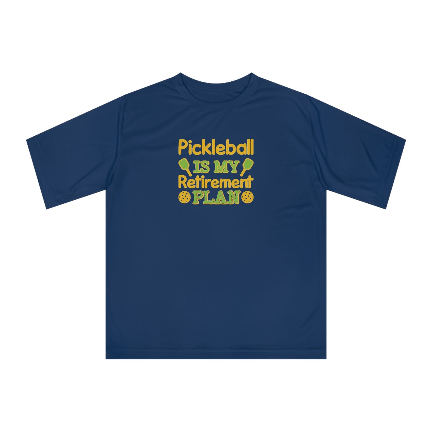 Women's Durable Pickleball T-shirt - Pickleball Is My Retirement Plan Navy