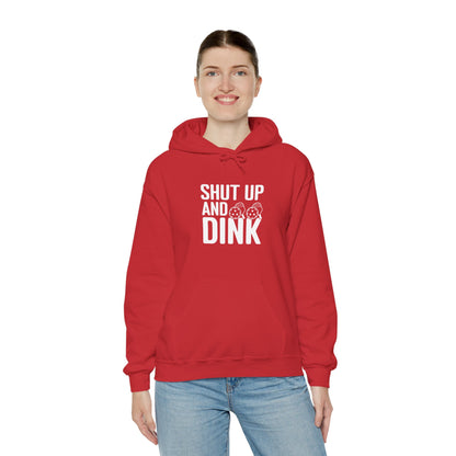 Women's Comfy Pickleball Hoodie - Shut Up and Dink