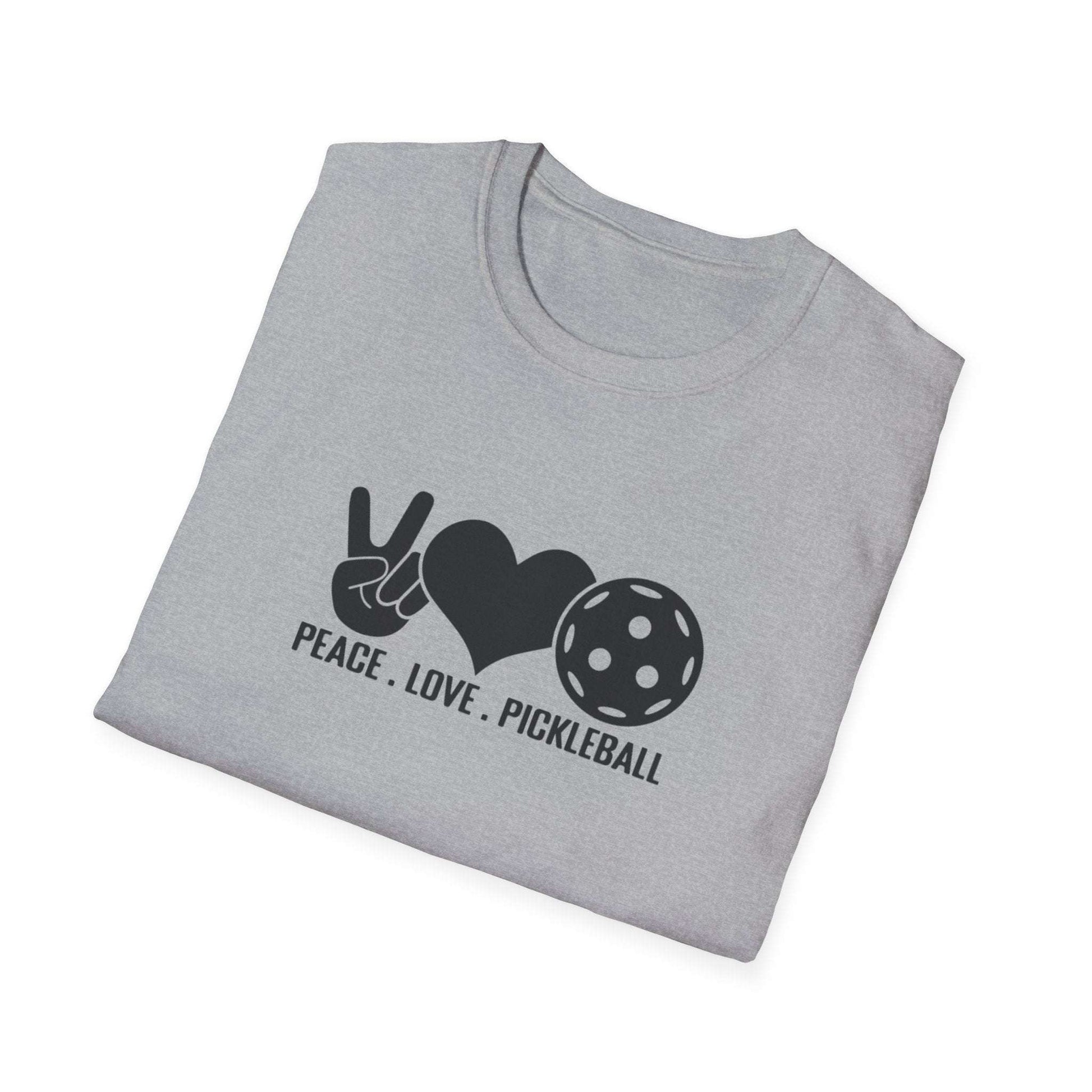 Men's Lightweight Pickleball T-shirt - Peace, Love, Pickleball