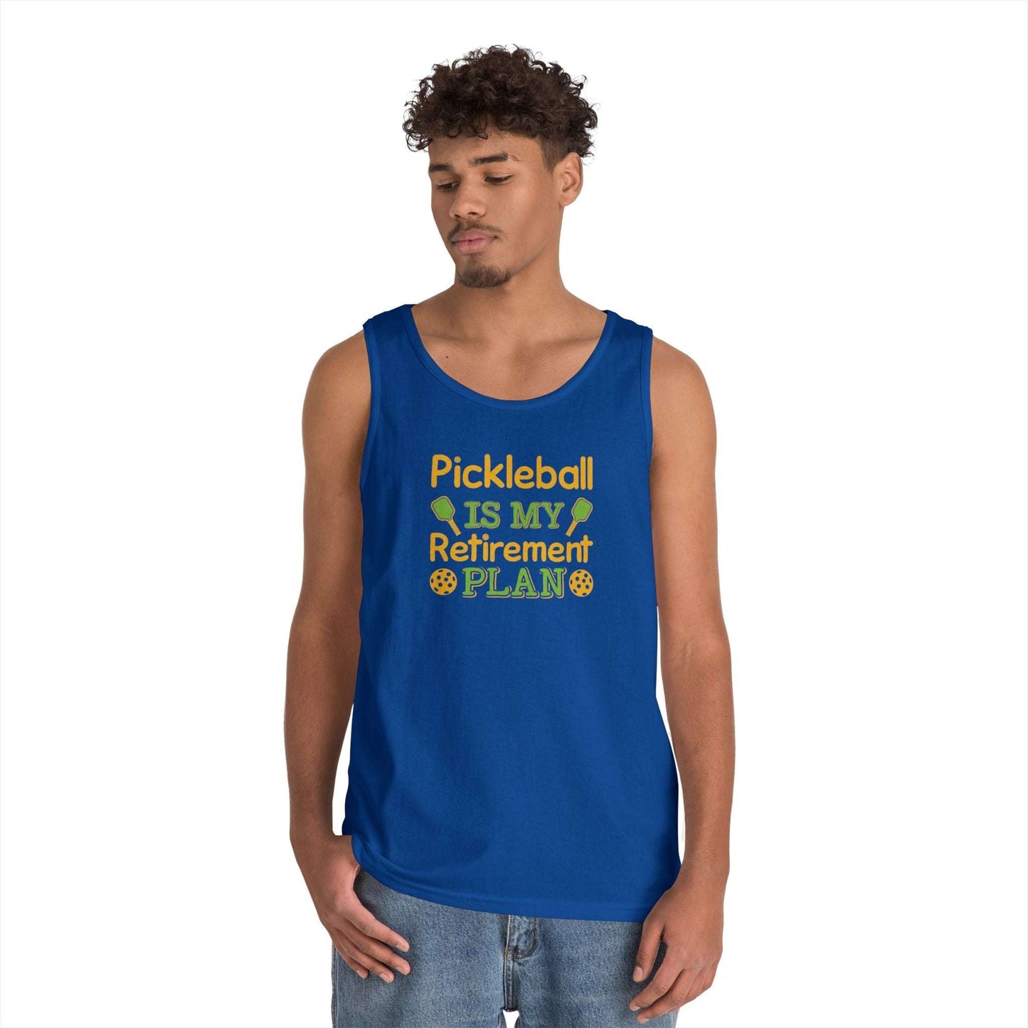 Men's Funny Pickleball Tank Top - Pickleball Is My Retirement Plan